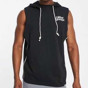 Nike Standard Issue Hooded Sleeveless Hoodie Black Size S Dri-FIT Basketball